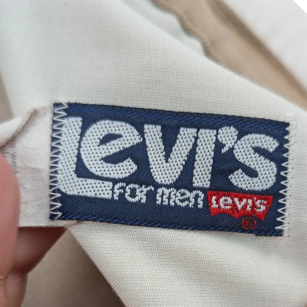 Vintage Levi's White Tab Flare Bell Bottom Brown Pants Men's 42x20 Talon Zip 70s